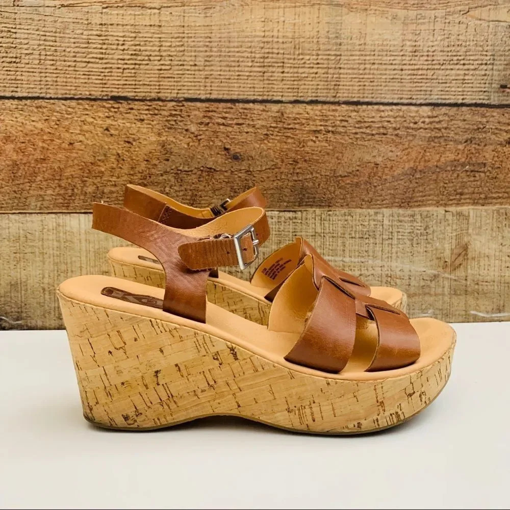 Korks by Kork Ease Leather Wedges
